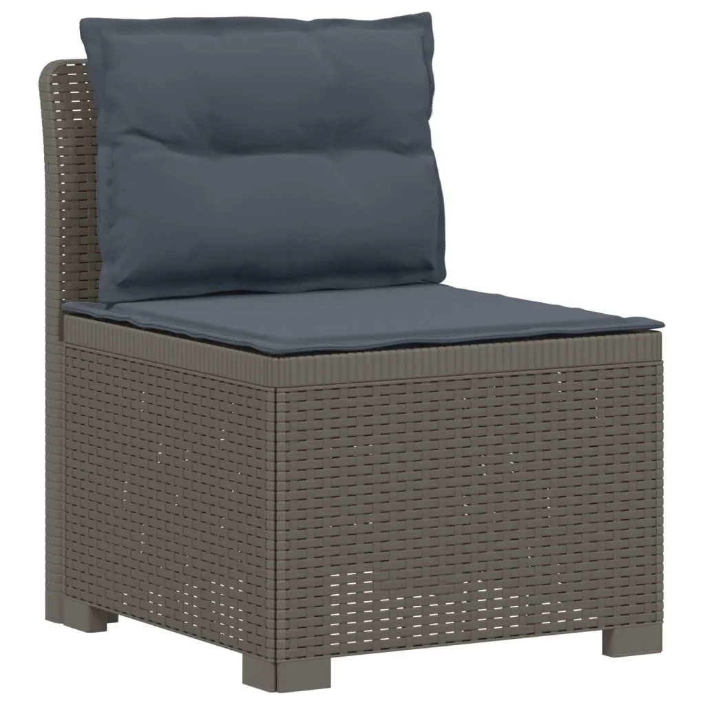 Divano da giardino 3 posti con cuscini in look rattan PP 3443849 - Image 2