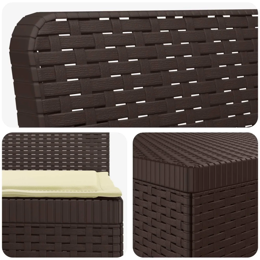 Divano da giardino 4 posti con cuscini aspetto rattan PP 3443930 - Image 3