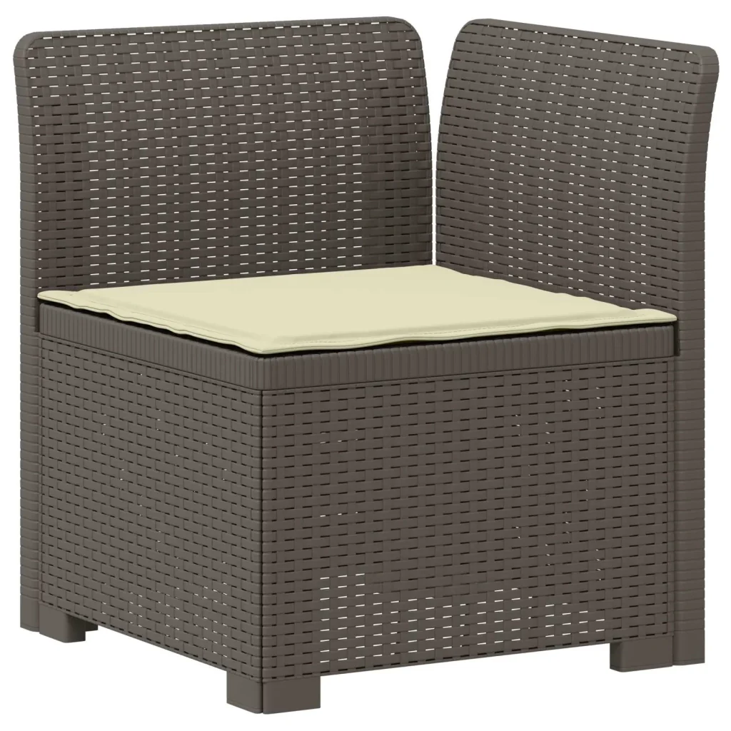 Divano da giardino 4 posti con cuscini aspetto rattan PP 3443938 - Image 2