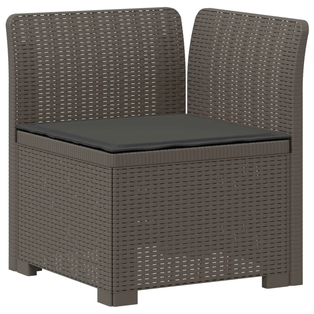 Divano da giardino 4 posti con cuscini aspetto rattan PP 3443939 - Image 2