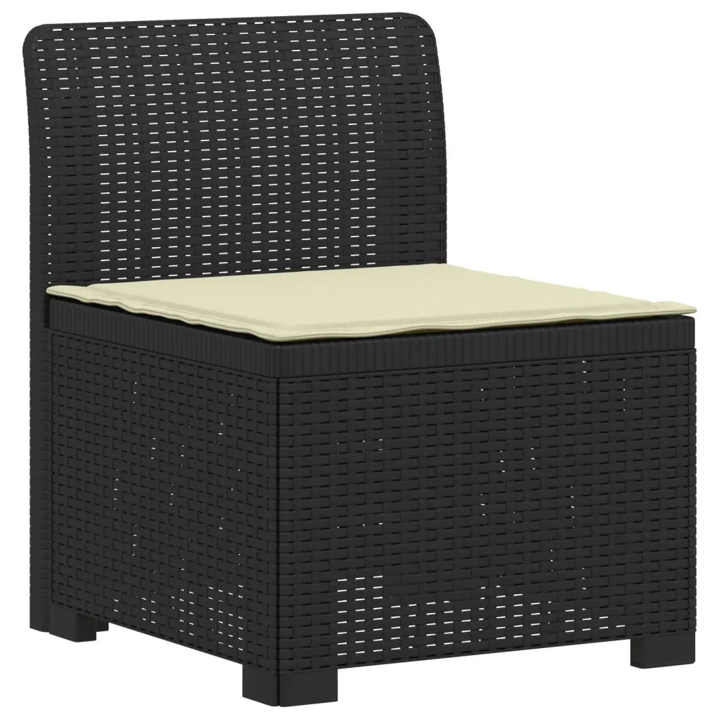 Divano da giardino 4 posti con cuscini aspetto rattan PP 3443998 - Image 2