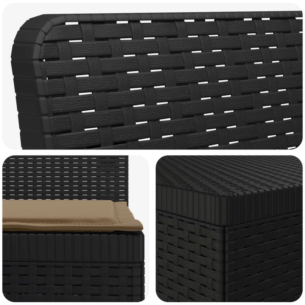 Divano da giardino 4 posti con cuscini aspetto rattan PP 3444000 - Image 4