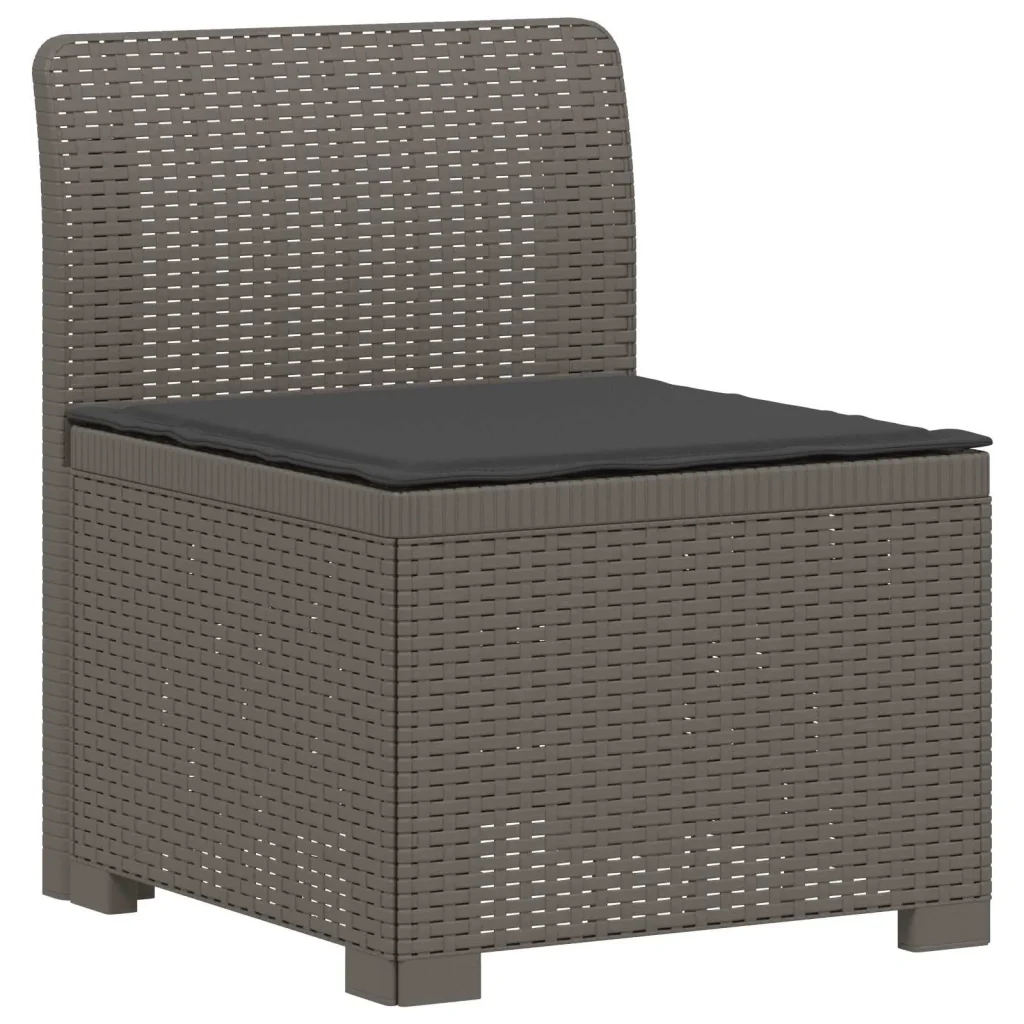 Divano da giardino 4 posti con cuscini aspetto rattan PP 3444011 - Image 2