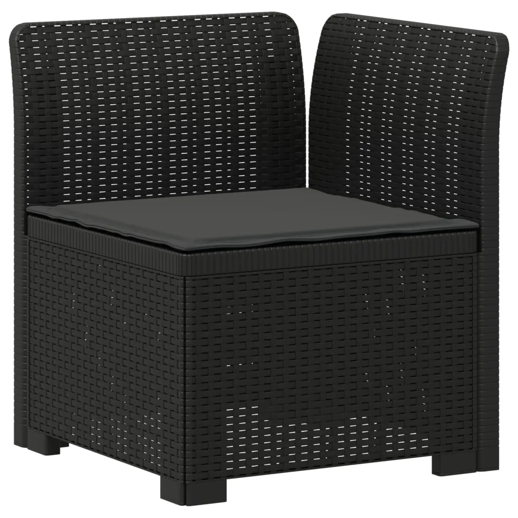 Divano da Giardino 5 Posti con Cuscini Stile Rattan PP 3443891