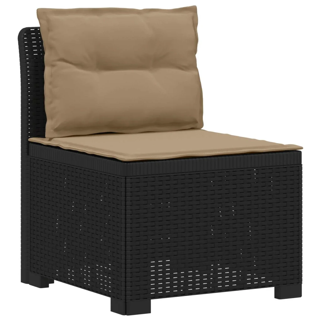 Divano da Giardino 5 Posti con Cuscini Stile Rattan PP 3443908 - Image 2