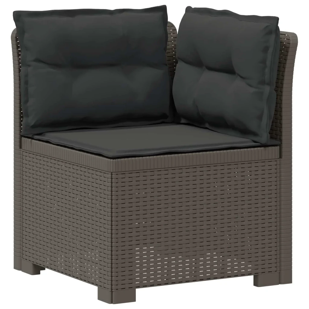 Divano da Giardino 5 Posti con Cuscini Stile Rattan PP 3443919 - Image 4