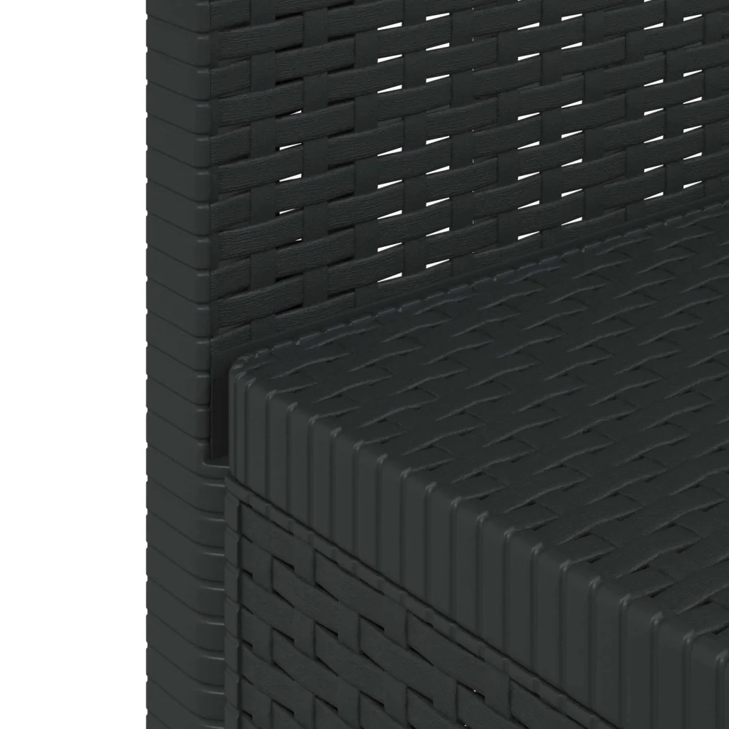 Divano da Giardino a 1 Posto Aspetto Rattan PP Antracite 8011776 - Image 6