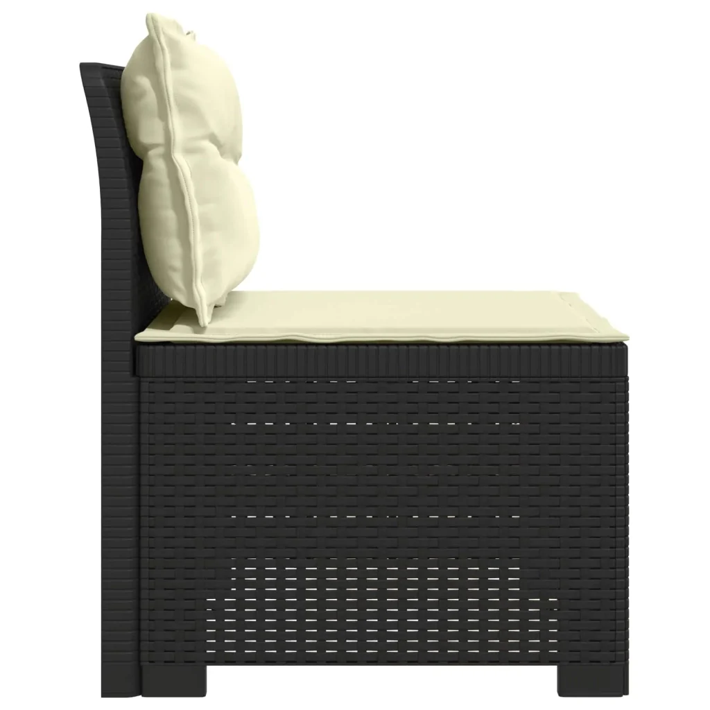 Divano da Giardino a 1 Posto con Cuscini Aspetto Rattan PP 8011796 - Image 3