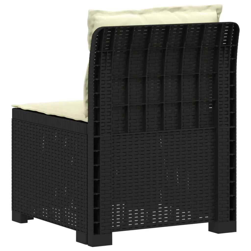 Divano da Giardino a 1 Posto con Cuscini Aspetto Rattan PP 8011796 - Image 4