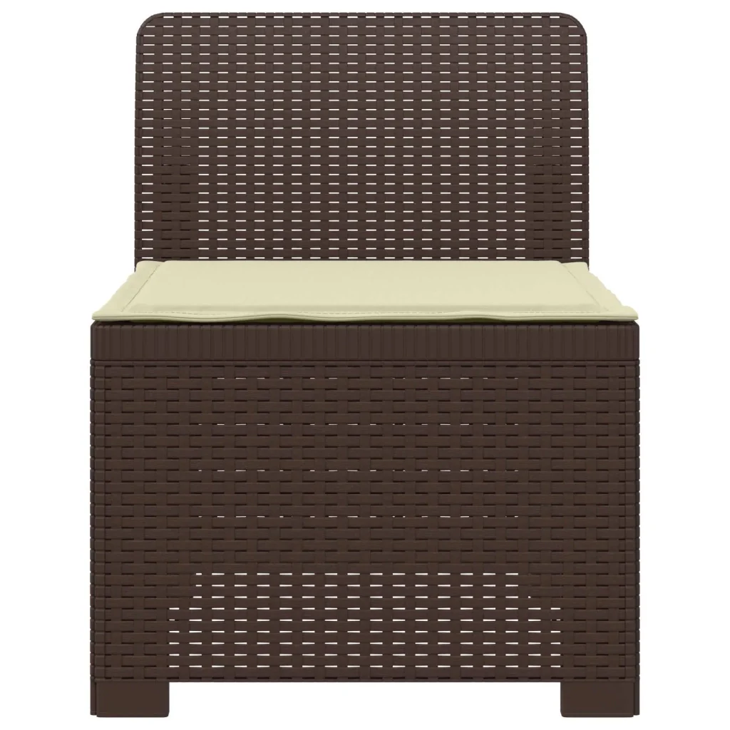 Divano da Giardino a 1 Posto con Cuscino Aspetto Rattan PP 8011784 - Image 2