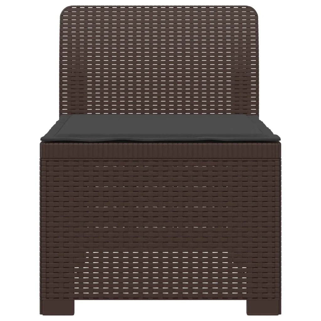 Divano da Giardino a 1 Posto con Cuscino Aspetto Rattan PP 8011785 - Image 2