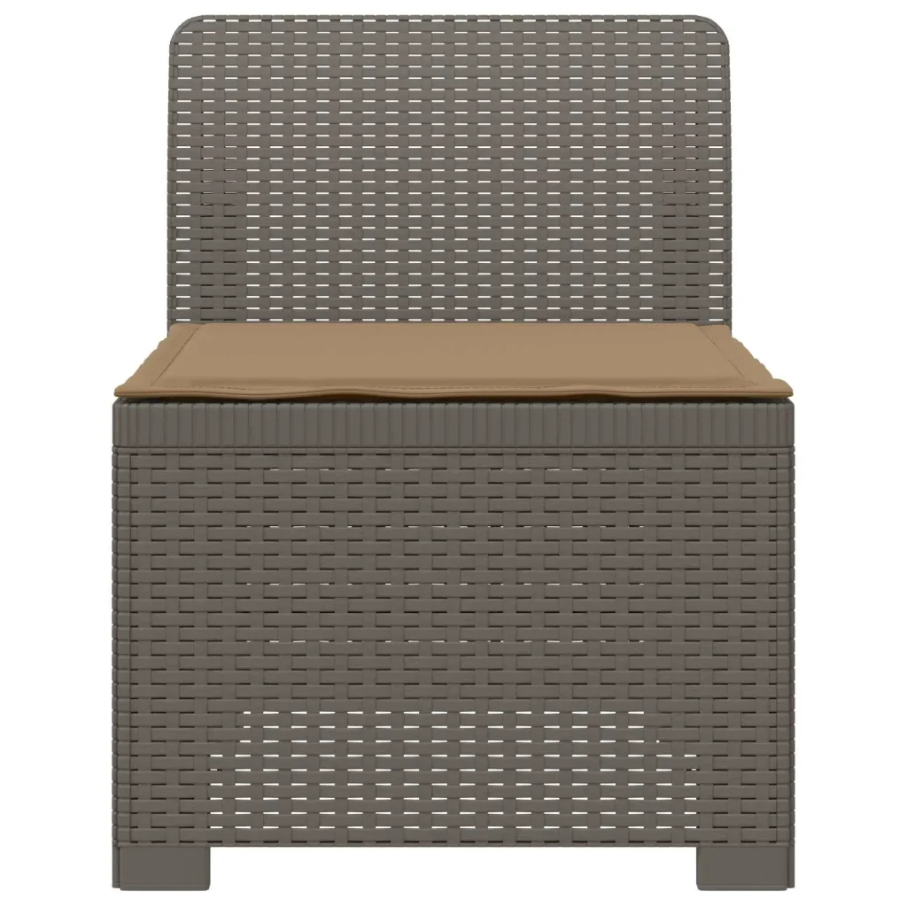 Divano da Giardino a 1 Posto con Cuscino Aspetto Rattan PP 8011794 - Image 2