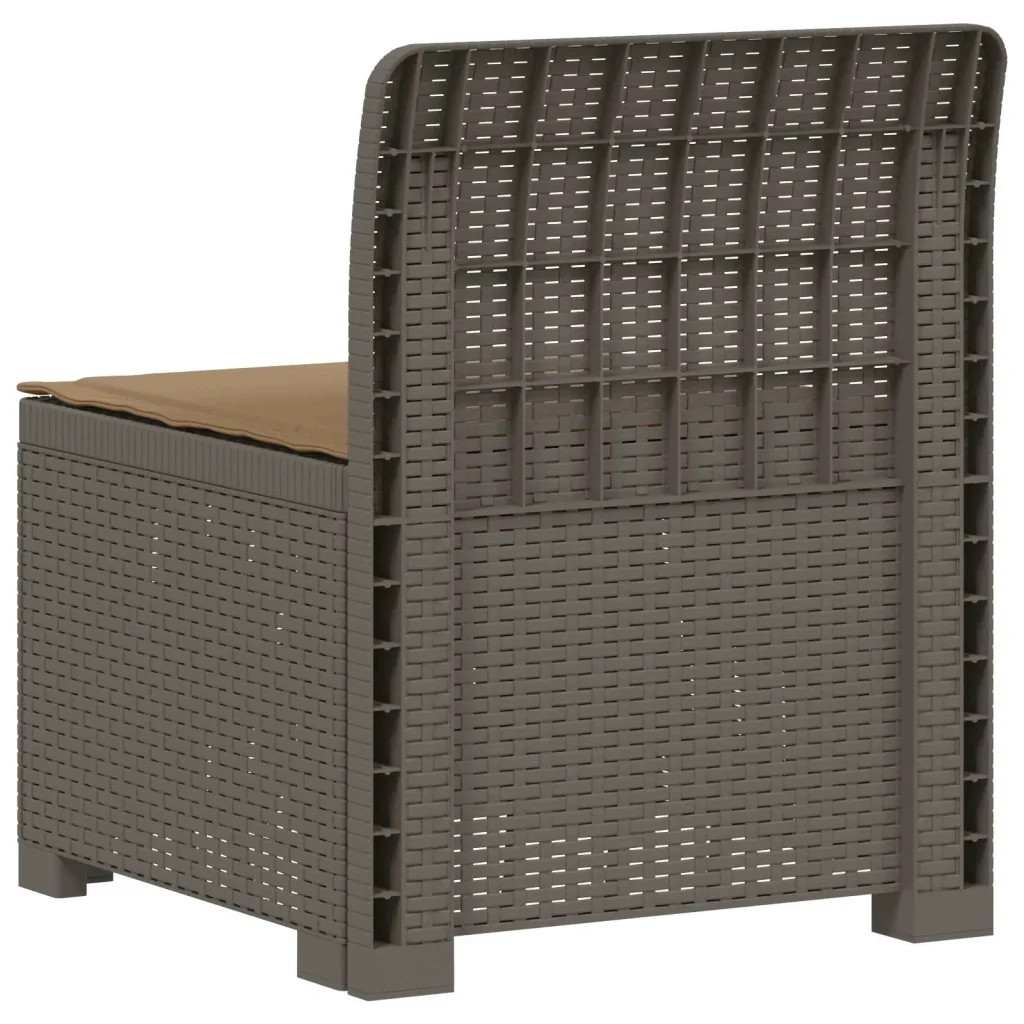 Divano da Giardino a 1 Posto con Cuscino Aspetto Rattan PP 8011794 - Image 4