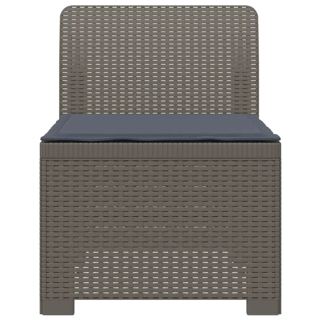 Divano da Giardino a 1 Posto con Cuscino Aspetto Rattan PP 8011795 - Image 2