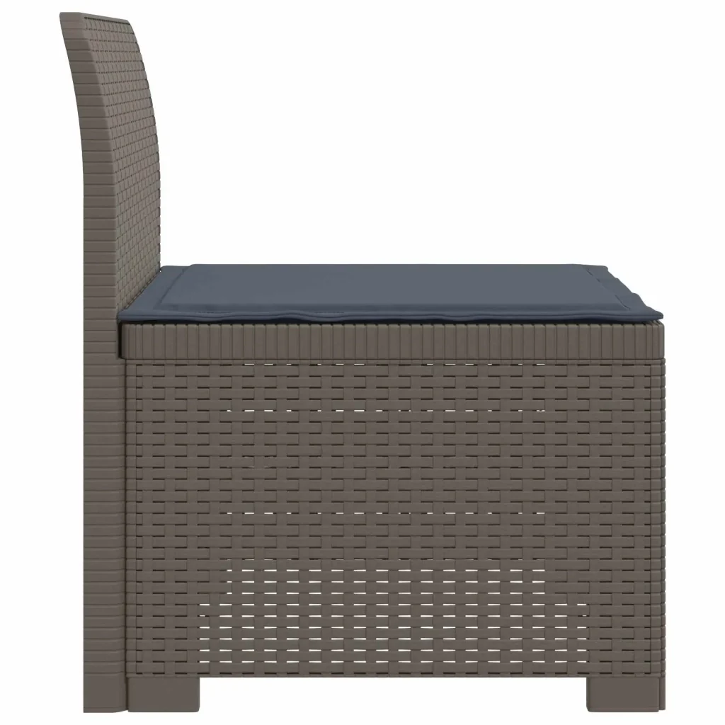 Divano da Giardino a 1 Posto con Cuscino Aspetto Rattan PP 8011795 - Image 3
