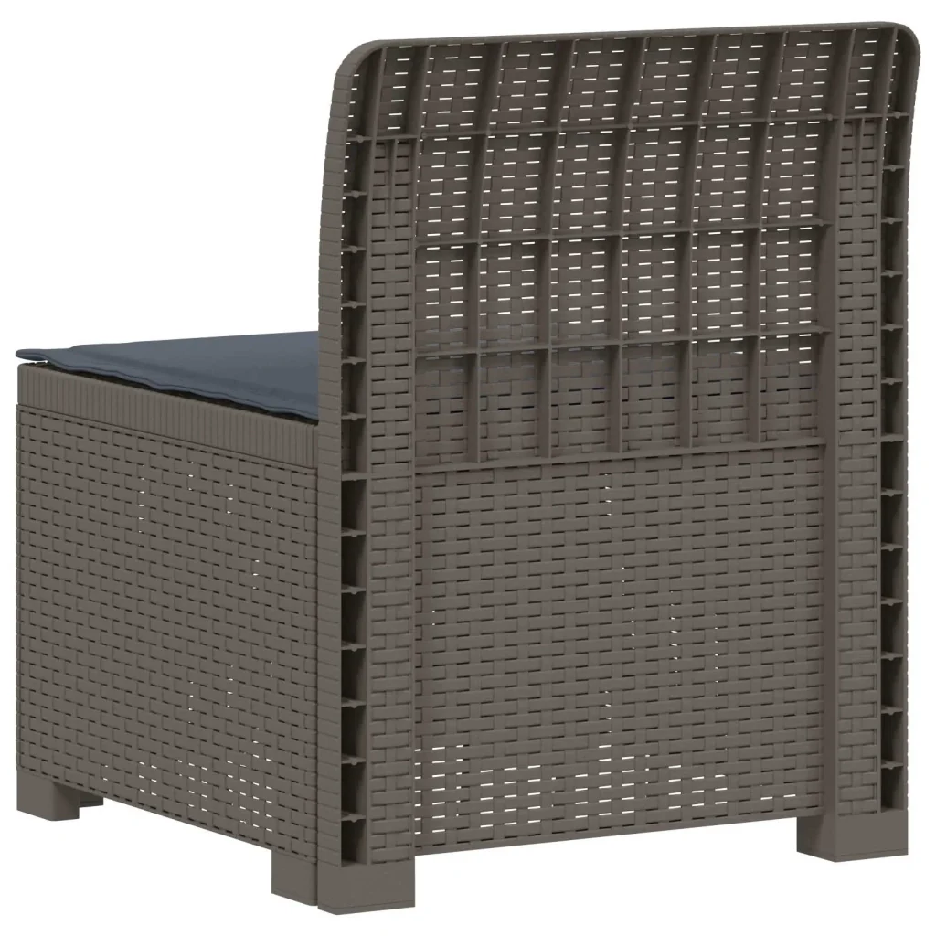 Divano da Giardino a 1 Posto con Cuscino Aspetto Rattan PP 8011795 - Image 4