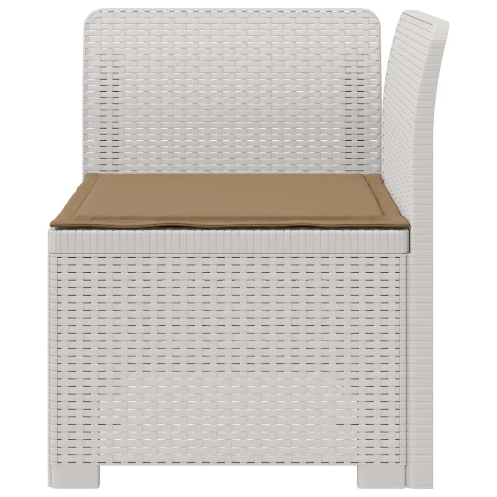 Divano da Giardino a 1 Posto con Cuscino Aspetto Rattan PP 8011826 - Image 3