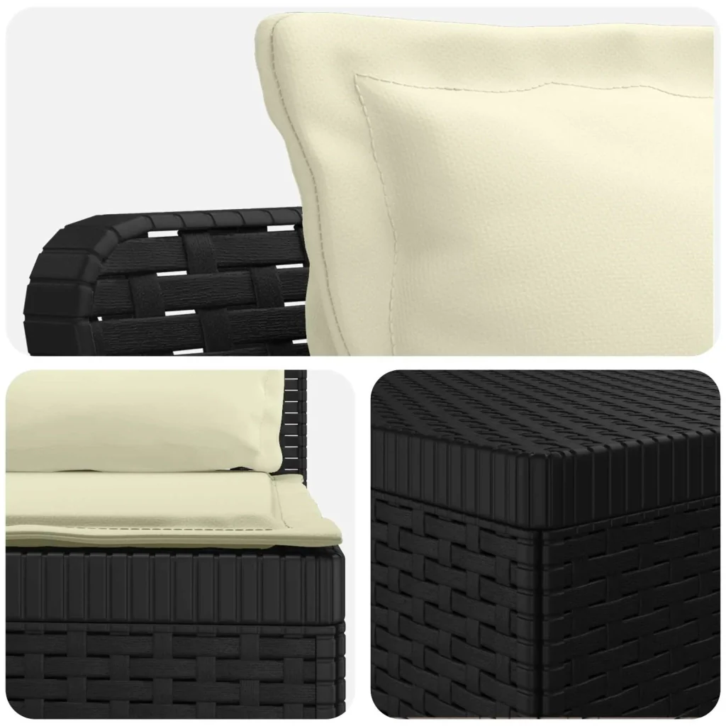 Divano da Giardino a 4 Posti con Cuscini in Stile Rattan PP 3443870 - Image 4