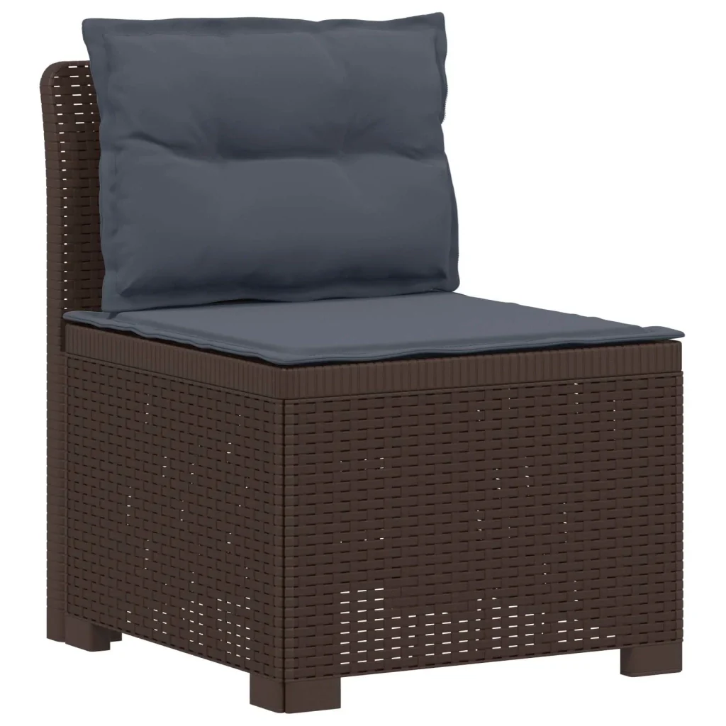 Divano da Giardino a 4 Posti con Cuscini in Stile Rattan PP 3443877 - Image 3