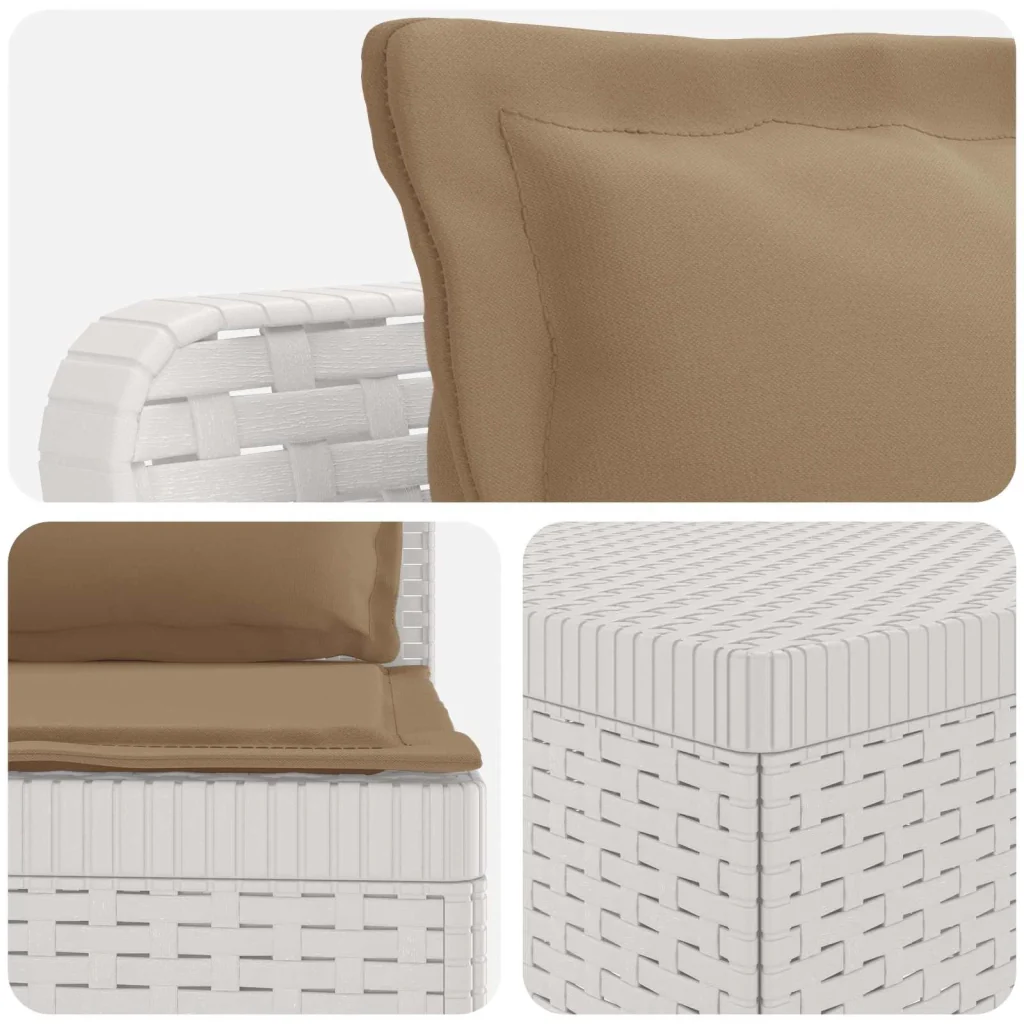 Divano da Giardino a 4 Posti con Cuscini in Stile Rattan PP 3443880 - Image 5