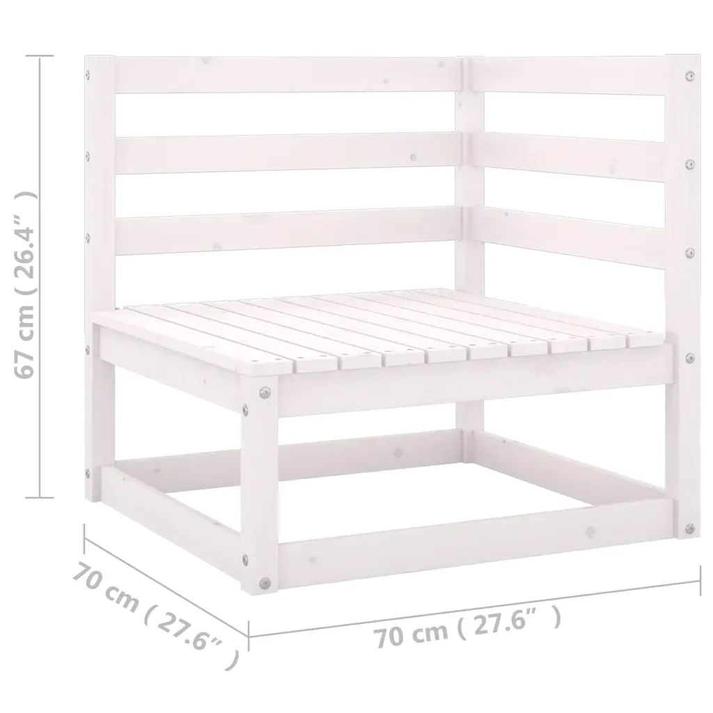 Divano da Giardino a 4 Posti con Cuscini Legno Massello di Pino 3076410 - Image 8