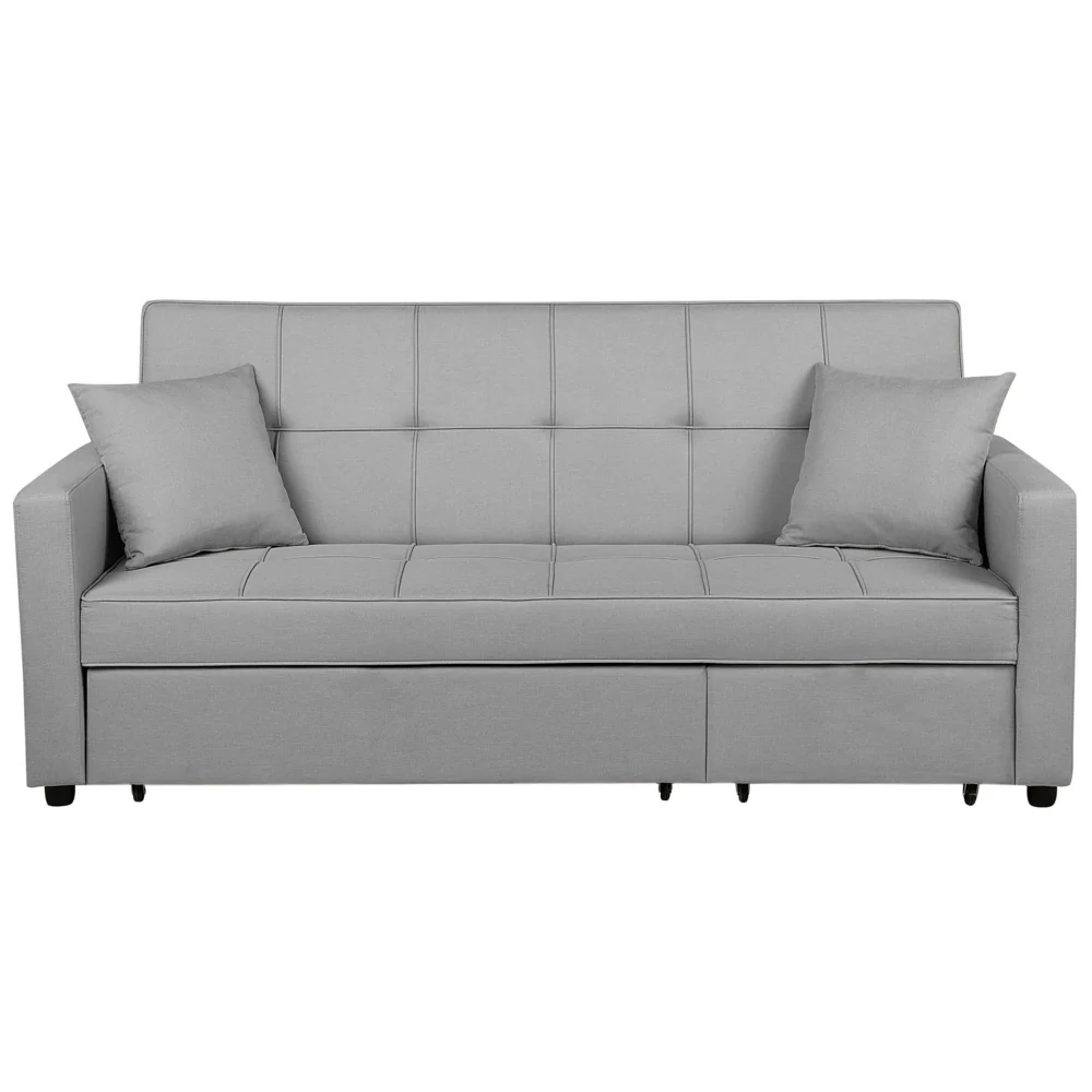 Divano Letto Grigio Funzione Dormito Moderno Imbottito soggiorno