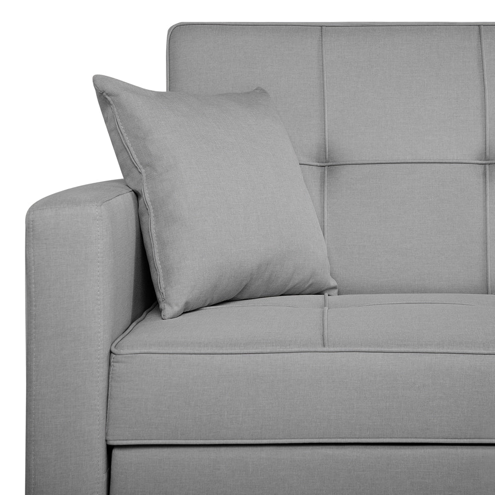 Divano Letto Grigio Funzione Dormito Moderno Imbottito soggiorno - Image 7