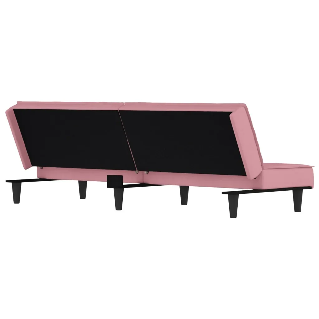 Divano Letto Rosa in Velluto 351910 - Image 6