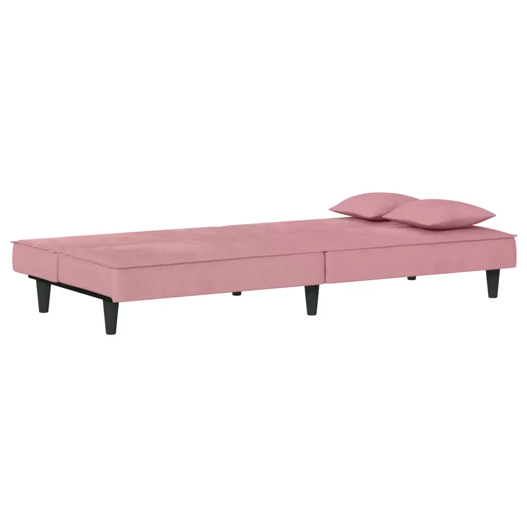 Divano Letto Rosa in Velluto 351910 - Image 8
