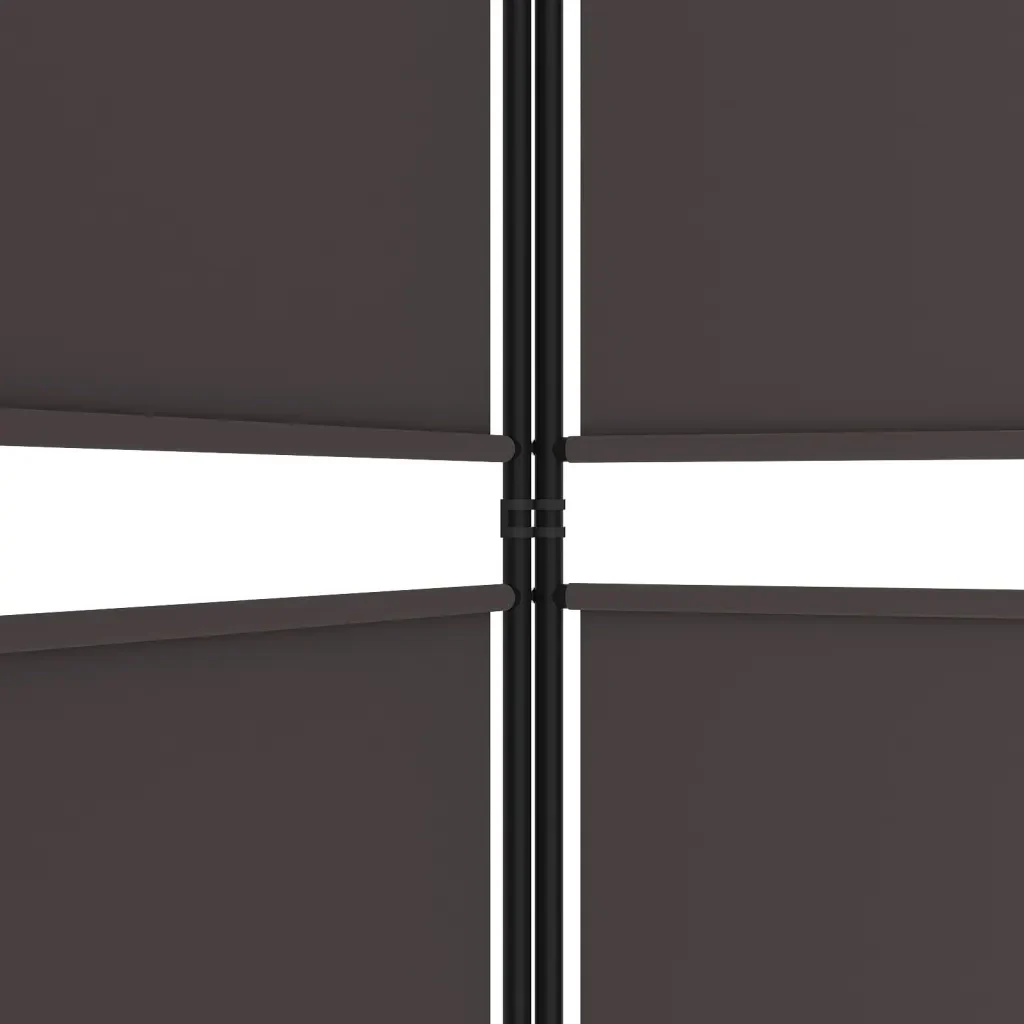 Divisorio a 3 Pannelli Marrone 150x180 cm in Tessuto 350211 - Image 7