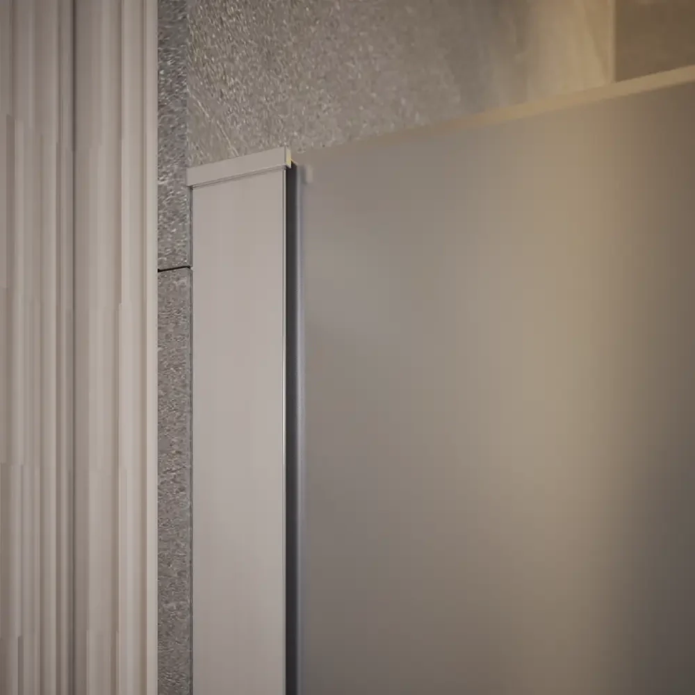 Doccia walk-in 100cm vetro temperato anticalcare 10mm opaco profili cromati | Naxos - Image 6