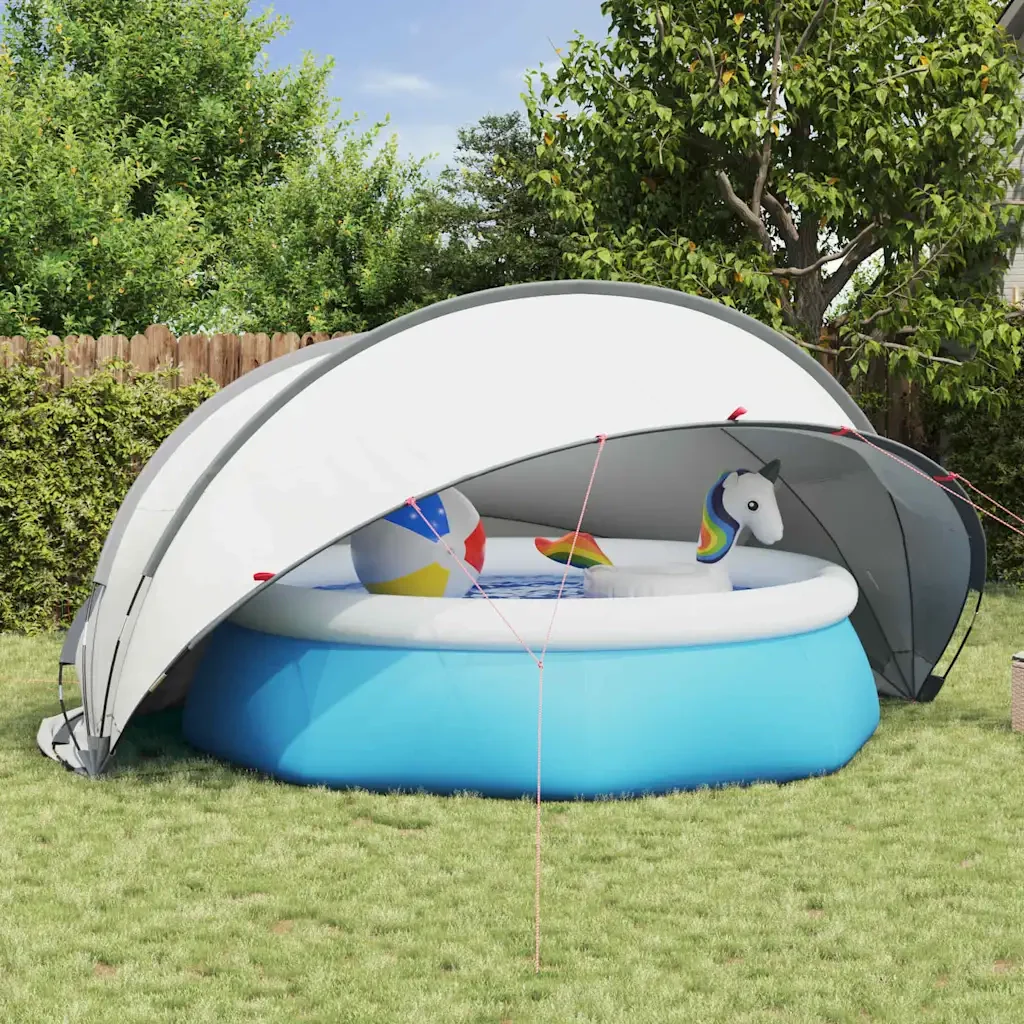 Dome Piscina Grigio e arancione 472 x 460 x 229 cm