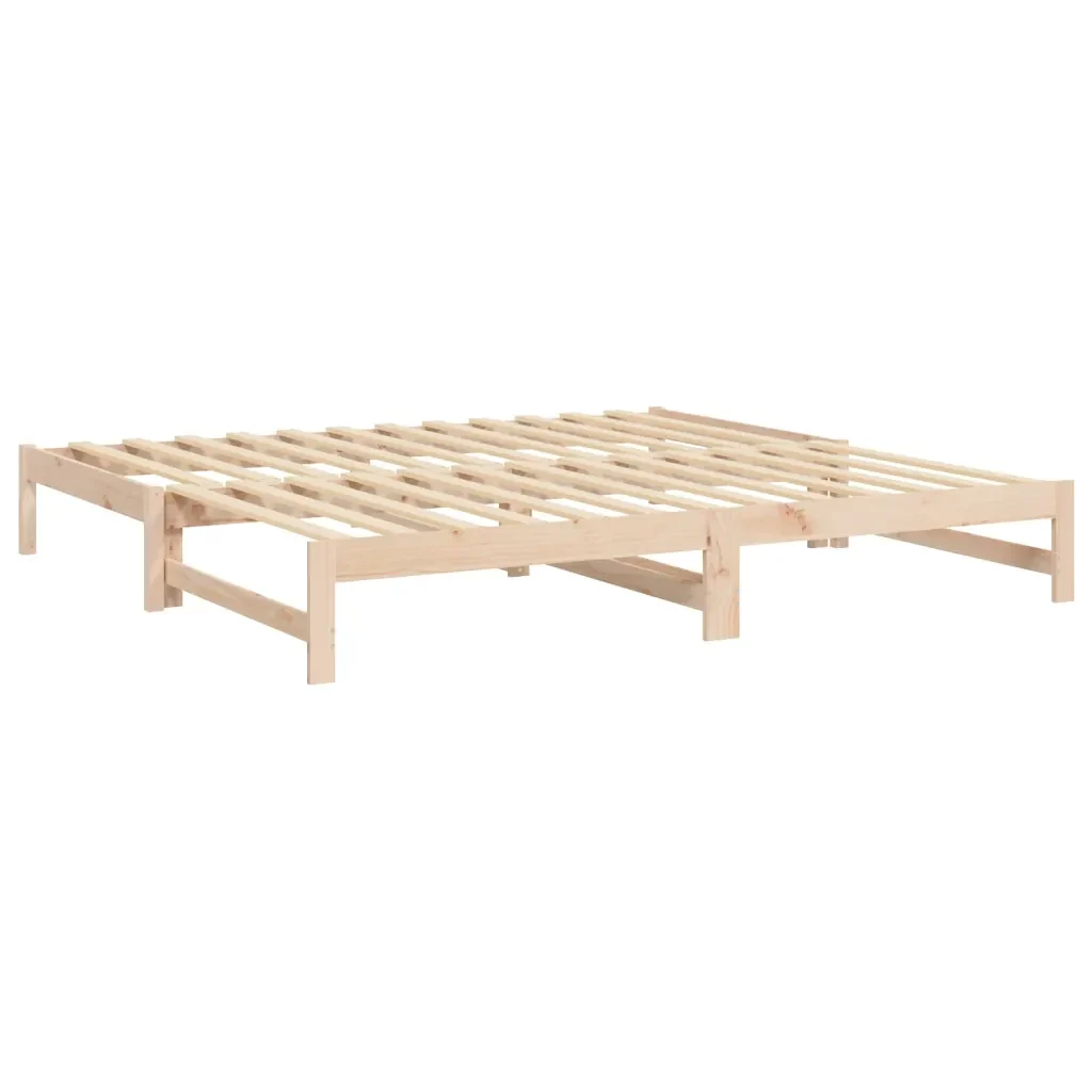 Dormeuse Estraibile 2x(90x200) cm Legno Massello di Pino 823404 - Image 7