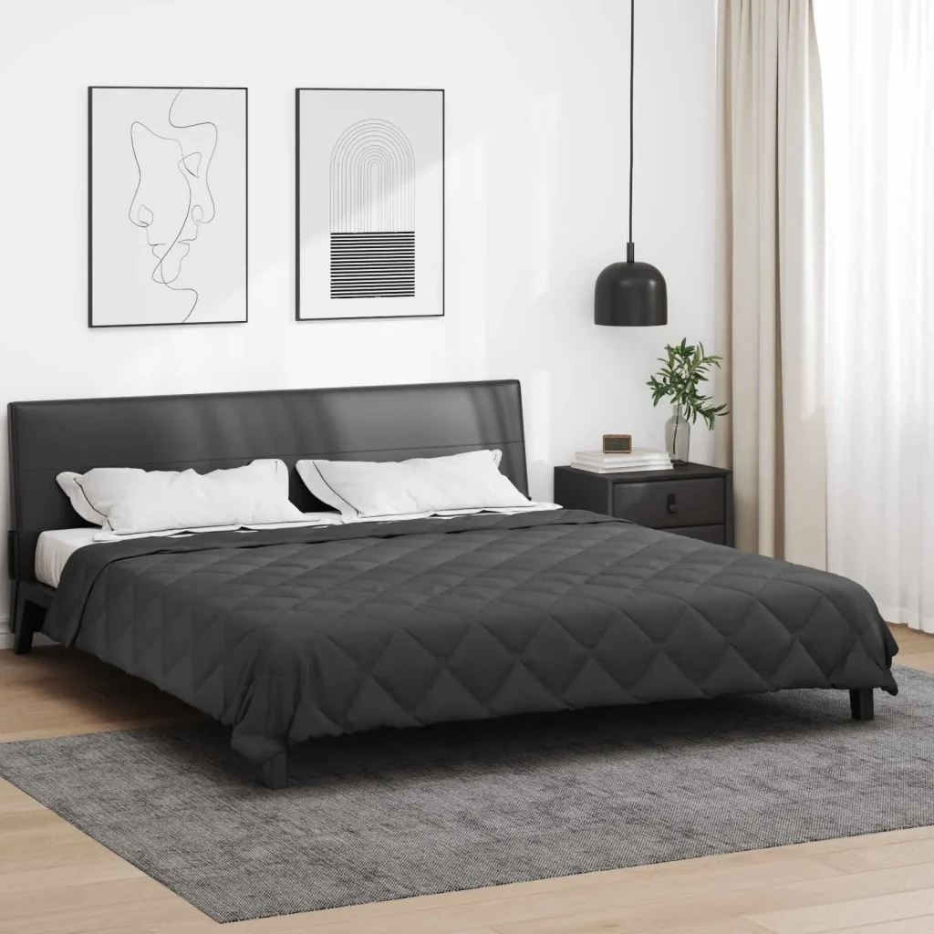 Duvet Estivo Antracite 240 x 260 cm Microfibra