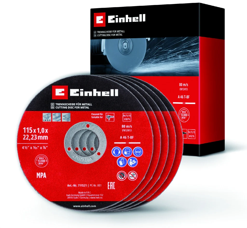 Einhell SET 5 PZ. DISCHI DA TAGLIO Ø mm. 115x1,0 20.00 confezioni - Image 2