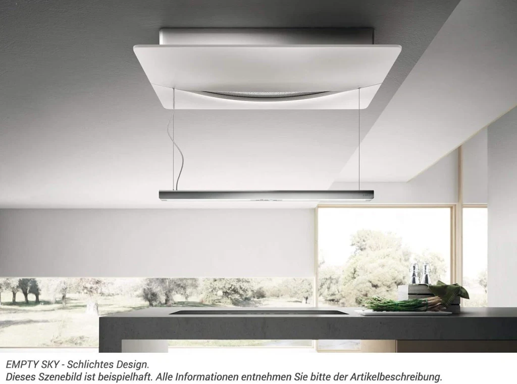 Elica EMPTY SKY WH-F-120 Cappa Isola 120 cm 555 m³-h Classe A 60 dB Touch Control colore Bianco - Image 6