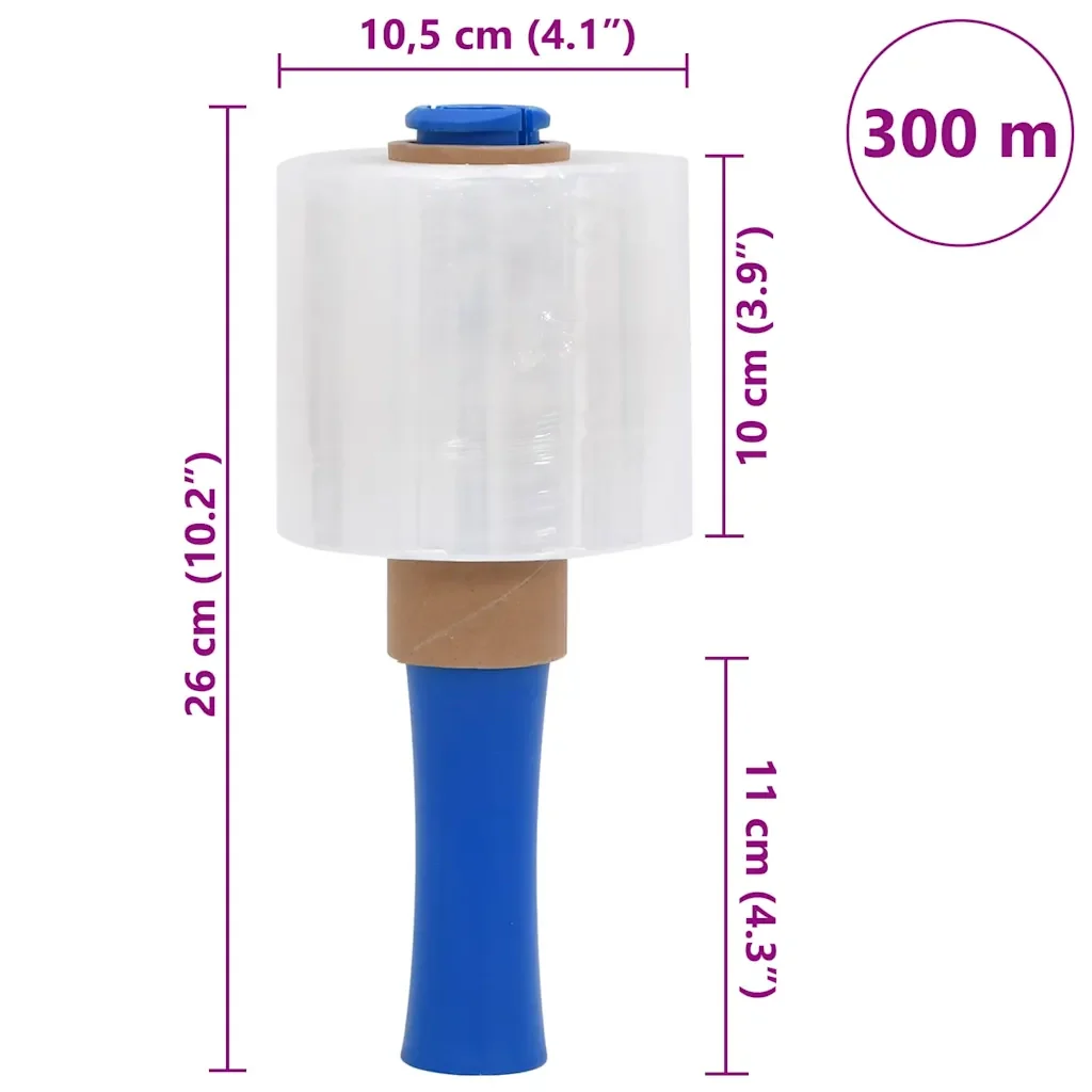 Film Estensibili 10 pz Trasparenti 23 μm 10 cm x 300 m 4104866 - Image 9