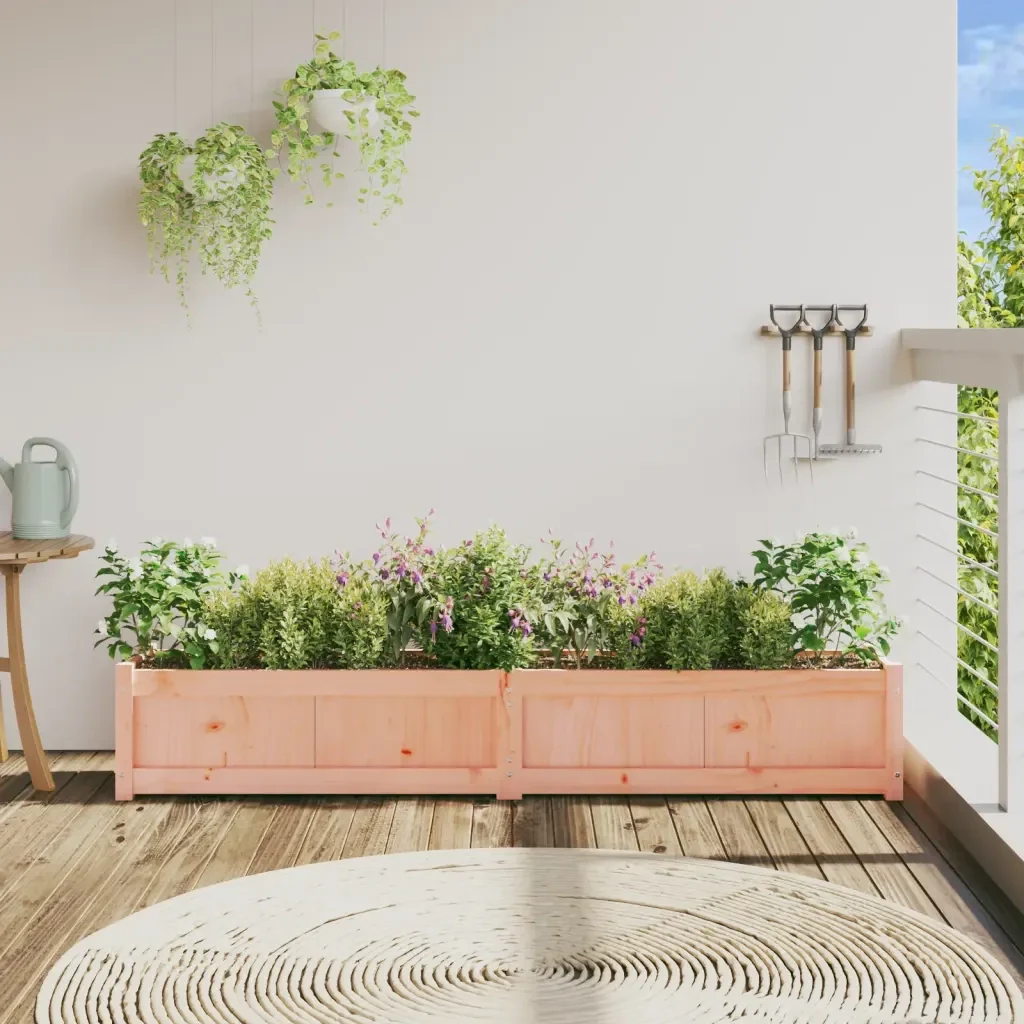 Fioriera da Giardino 180x31x31 cm in Legno Massello di Douglas 837500 - Image 3