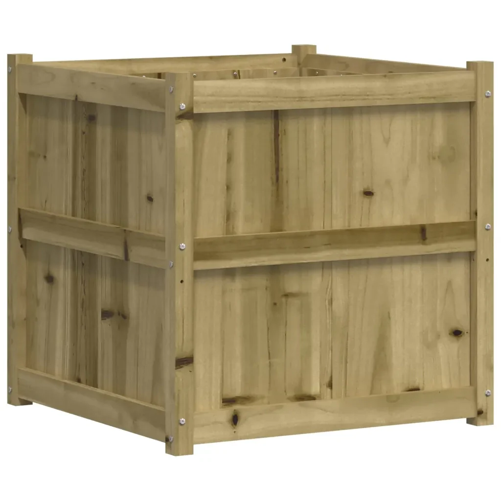 Fioriera da Giardino 70x70x70 cm in Legno di Pino Impregnato 837438 - Image 7