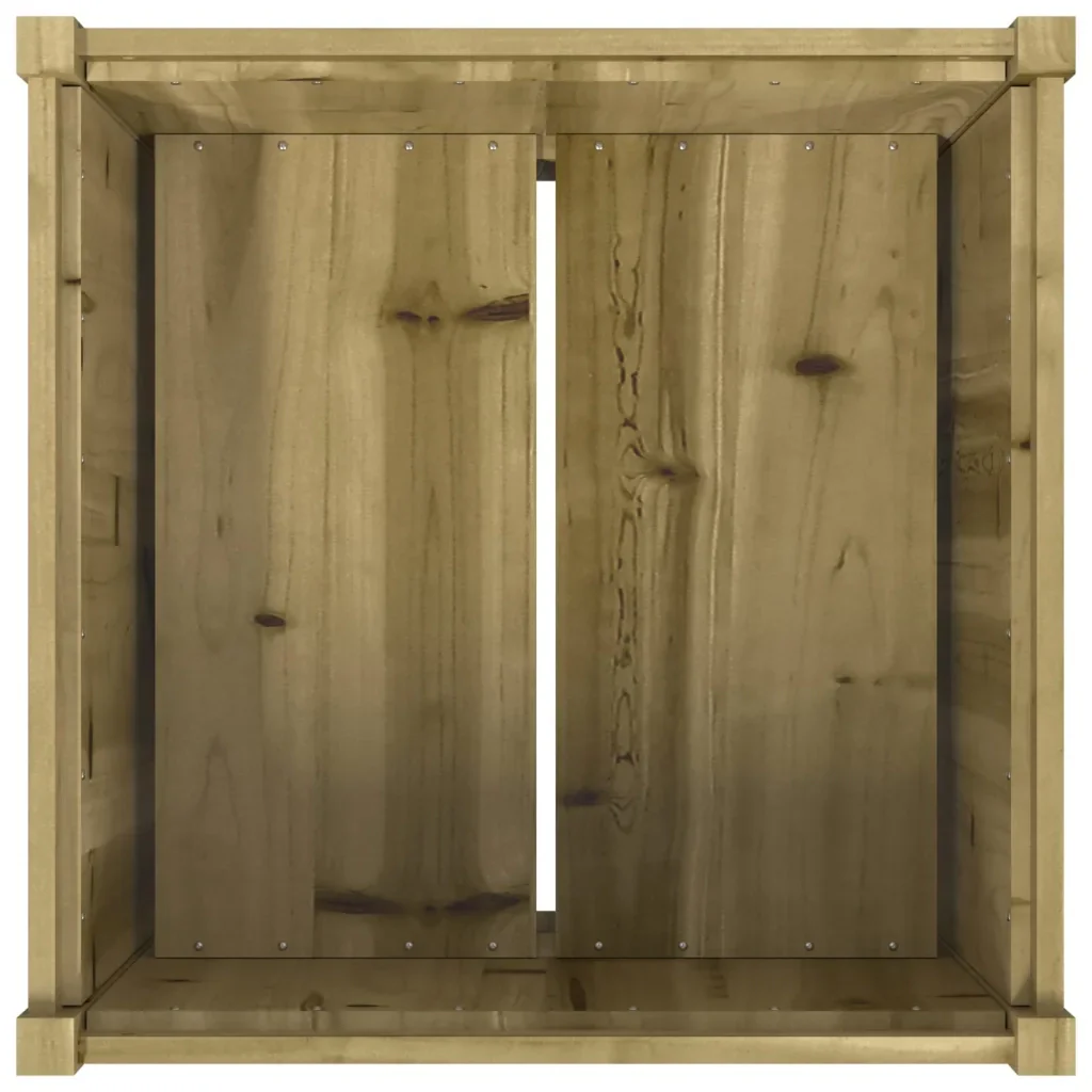 Fioriera da Giardino 70x70x70 cm in Legno di Pino Impregnato 837438 - Image 8