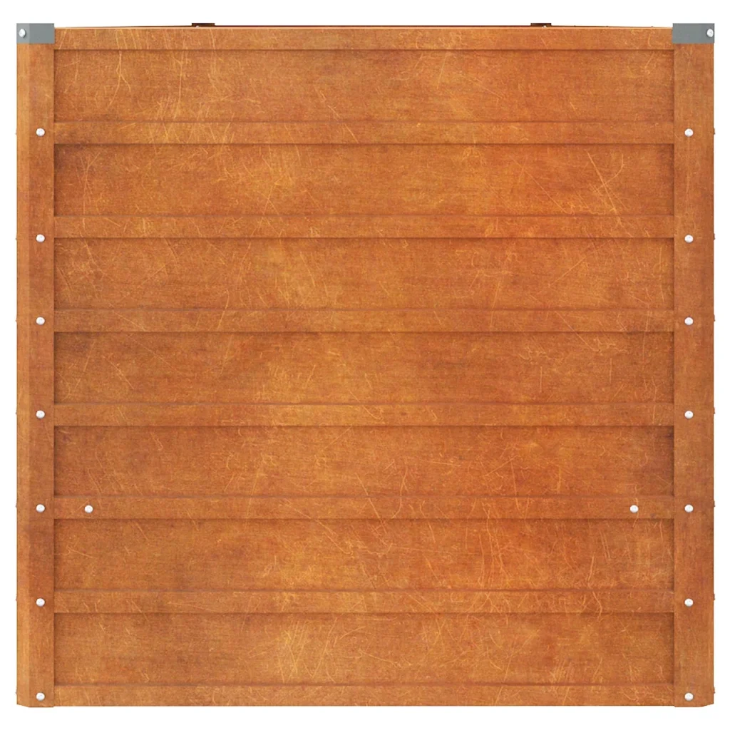 Letto Rialzato da Giardino Ruggine 400x80x77 cm Acciaio Corten - Image 5