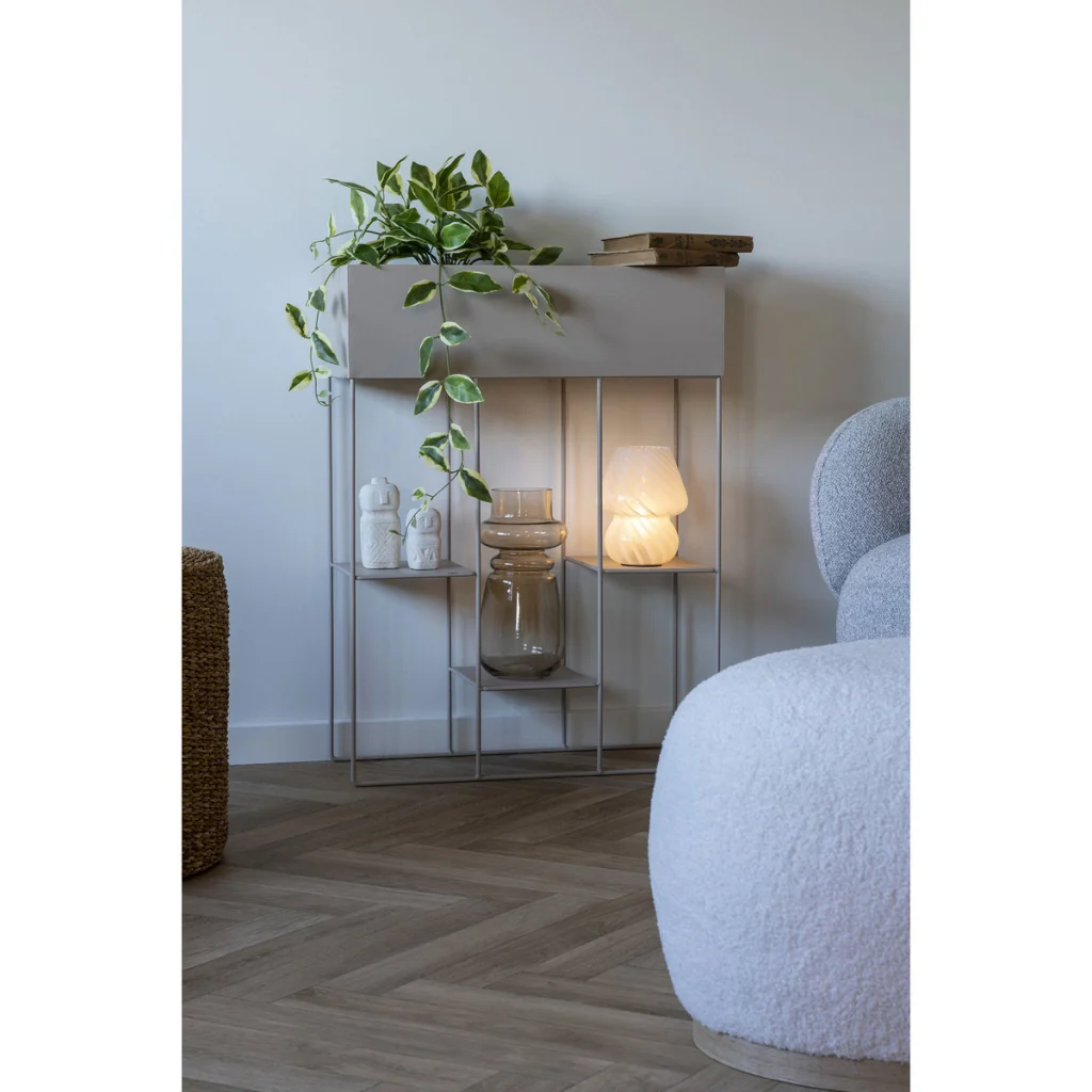 Fioriera Rabo in Acciaio Color Sabbia con 3 Ripiani — 25×60×80 cm - Image 5