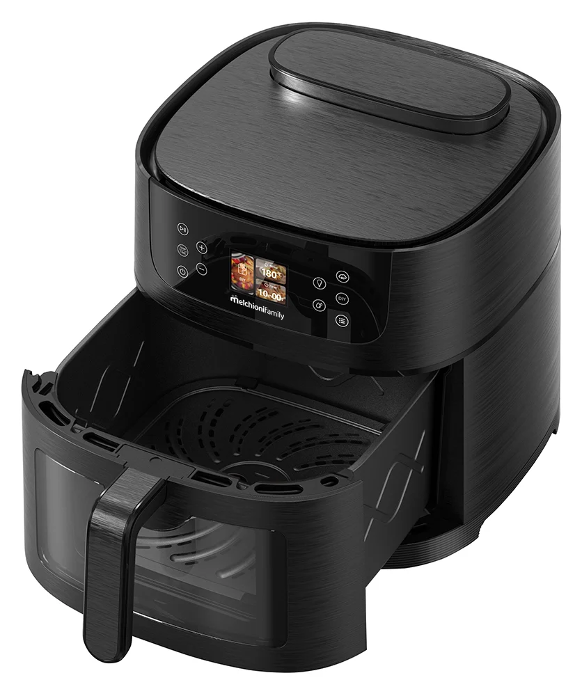 Friggitrice ad Aria Melchioni Family DORA 8L con Intelligenza Artificiale, Funzione Vapore Soft e 24 Programmi Automatici - Image 4