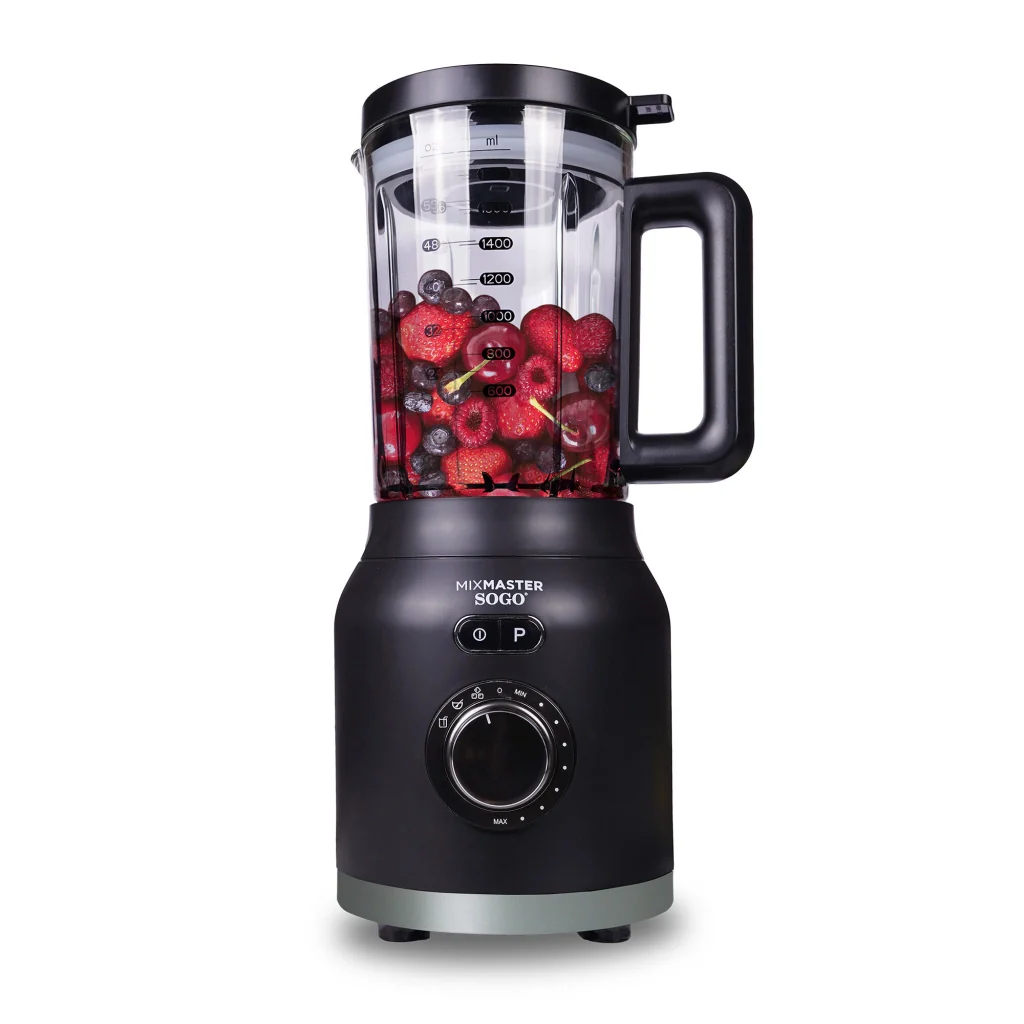 Frullatore da cucina con caraffa vetro 1800ml, 3 programmi automatici, lame acciaio inox 6 lame 1200W - SOGO - Image 6
