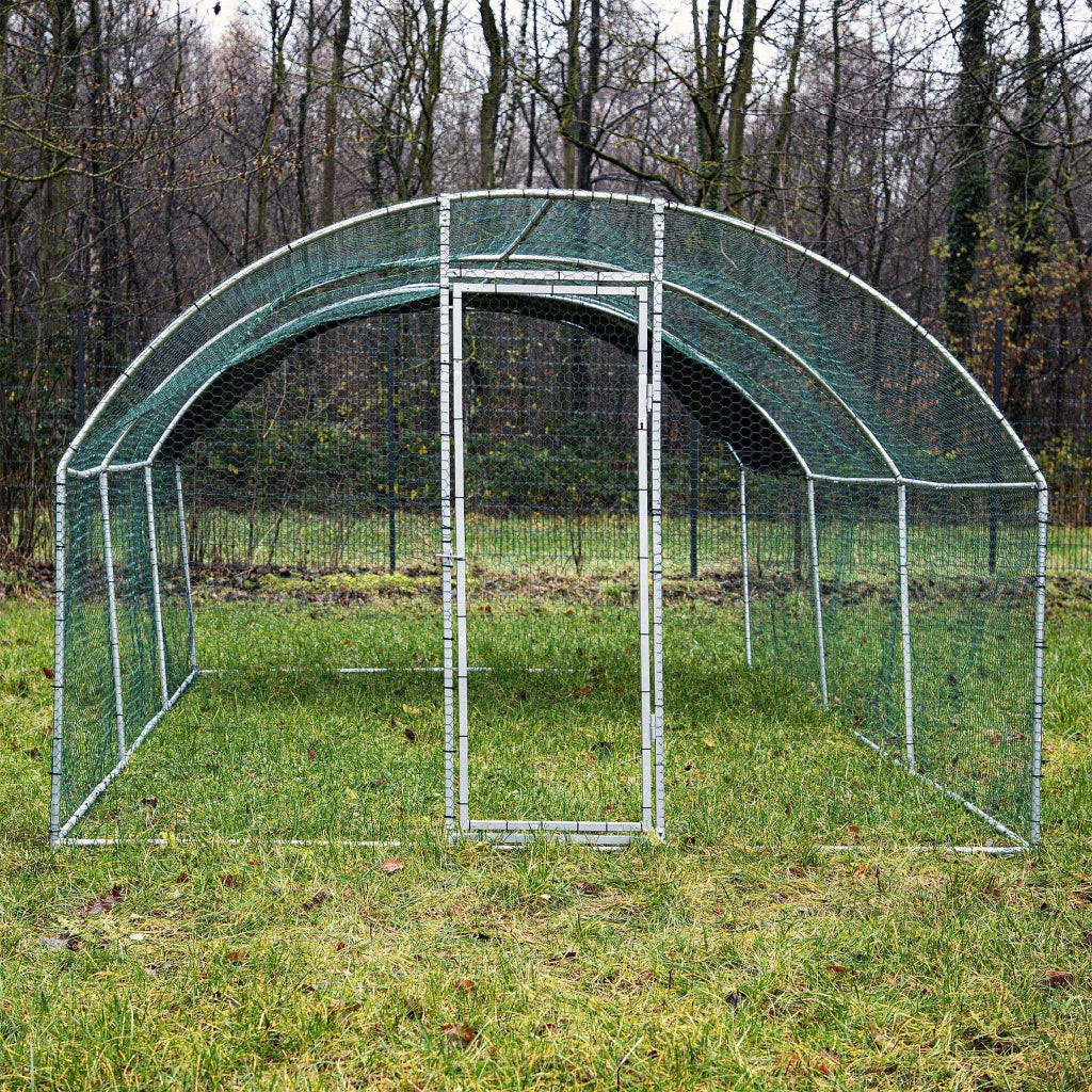 Fudajo Recinto animali XXL 6x2,95x2m con tettoia impermeabile, porta e spazio per movimento libero - Image 3