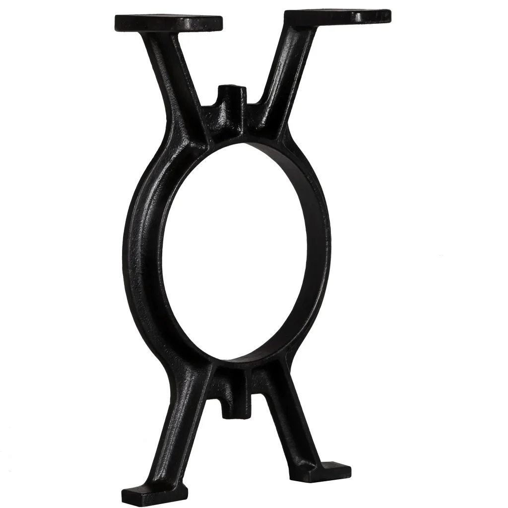 Gambe per Panca 2 pz a Forma di O in Ghisa 245428