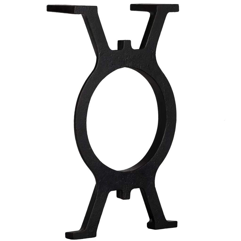 Gambe per Panca 2 pz a Forma di O in Ghisa 245428 - Image 3