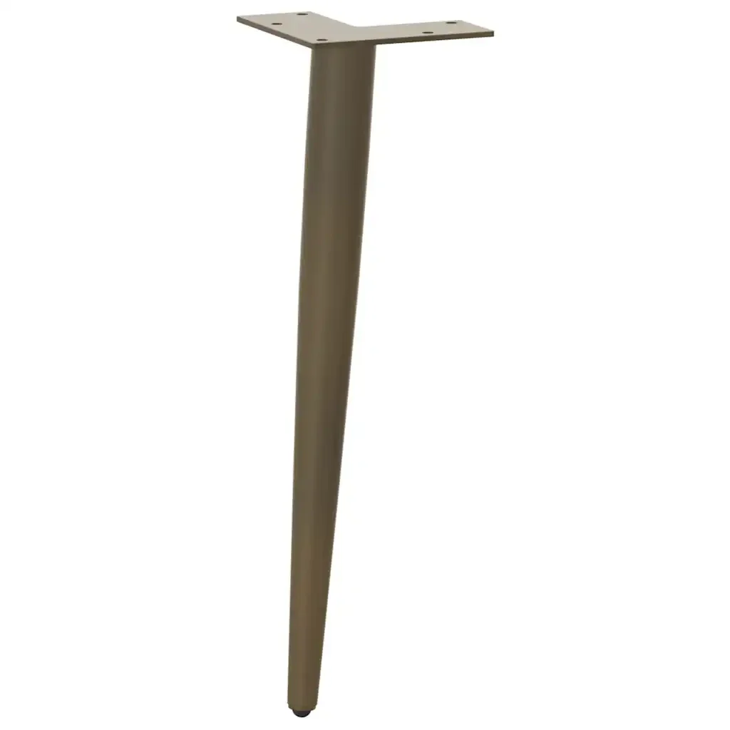 Gambe per Tavolino da Caffè Forma Conica 4 pz Acciaio Naturale 30-31 cm Acciaio 4012511 - Image 3