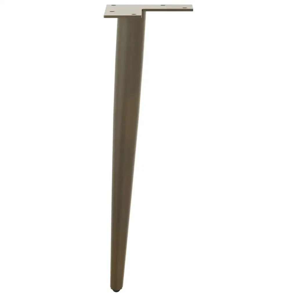 Gambe per Tavolino da Caffè Forma Conica 4 pz Acciaio Naturale 30-31 cm Acciaio 4012511 - Image 5