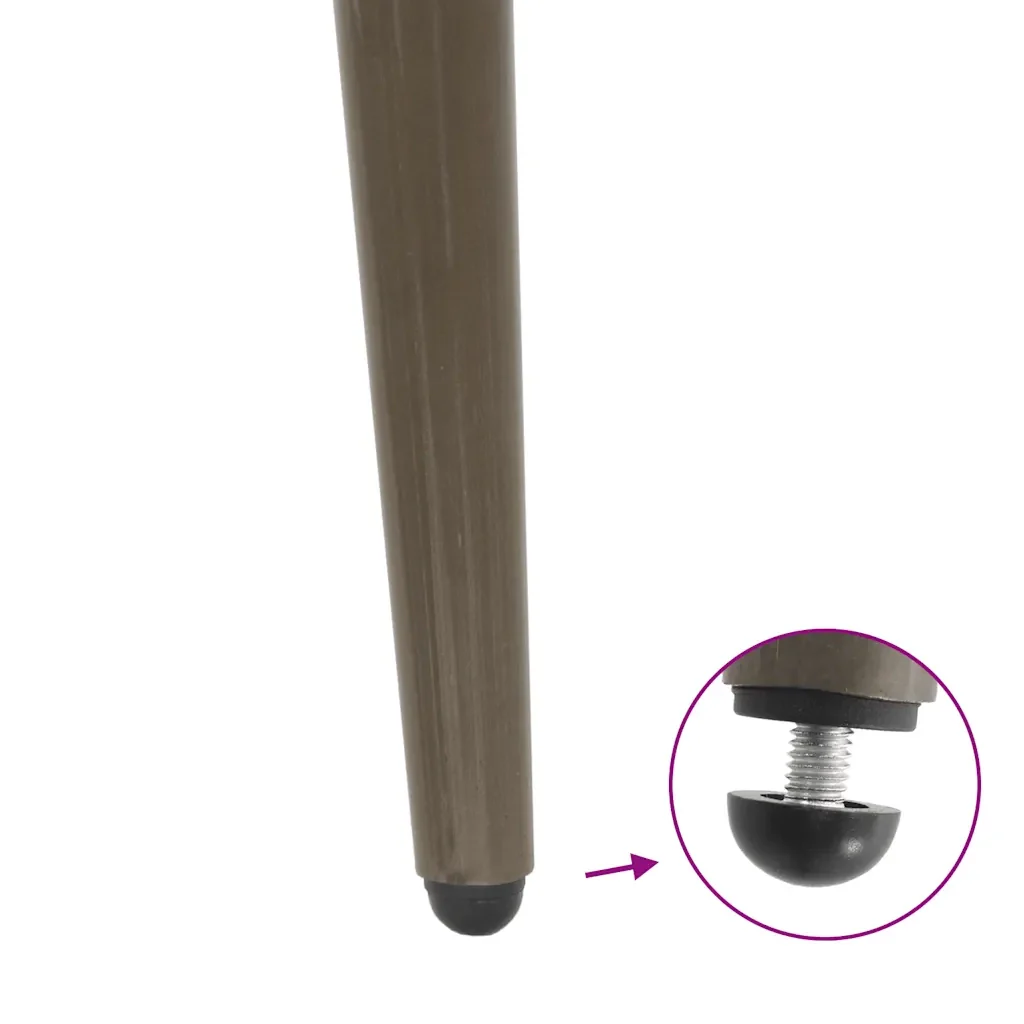 Gambe per Tavolino da Caffè Forma Conica 4 pz Acciaio Naturale 30-31 cm Acciaio 4012511 - Image 8
